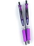 Pentel EnerGel Retractable Gel Pen, 0.7mm, Violet Ink, 2PK