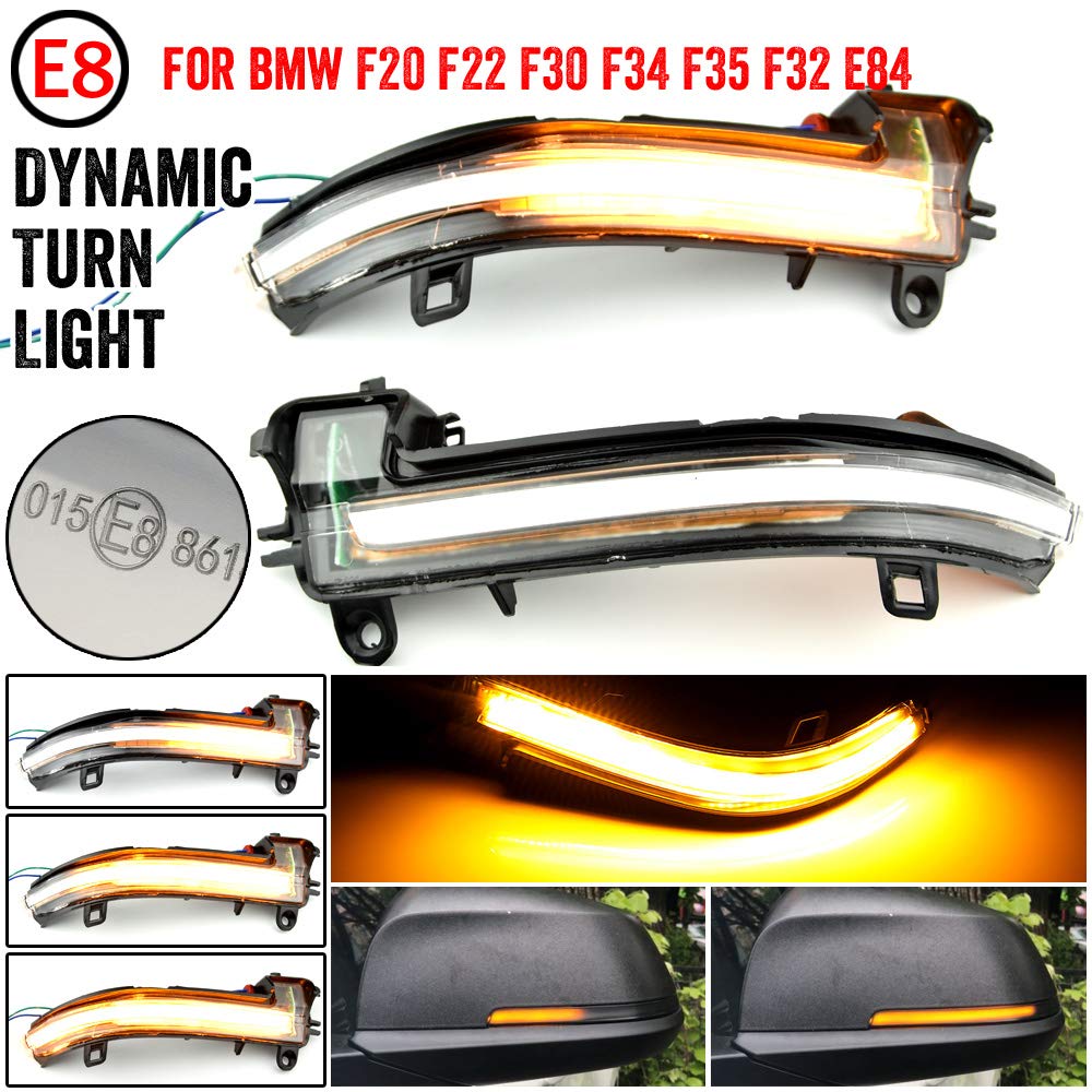 Feux Clignotants LED Dynamiques Pour Rétroviseur BMW - Compatible Série 1/2/3/4, X1, I3