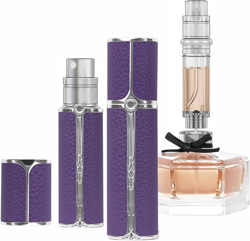 Frasco atomizador de perfume muilsae AF01PE com recarga inferior, 5 mL