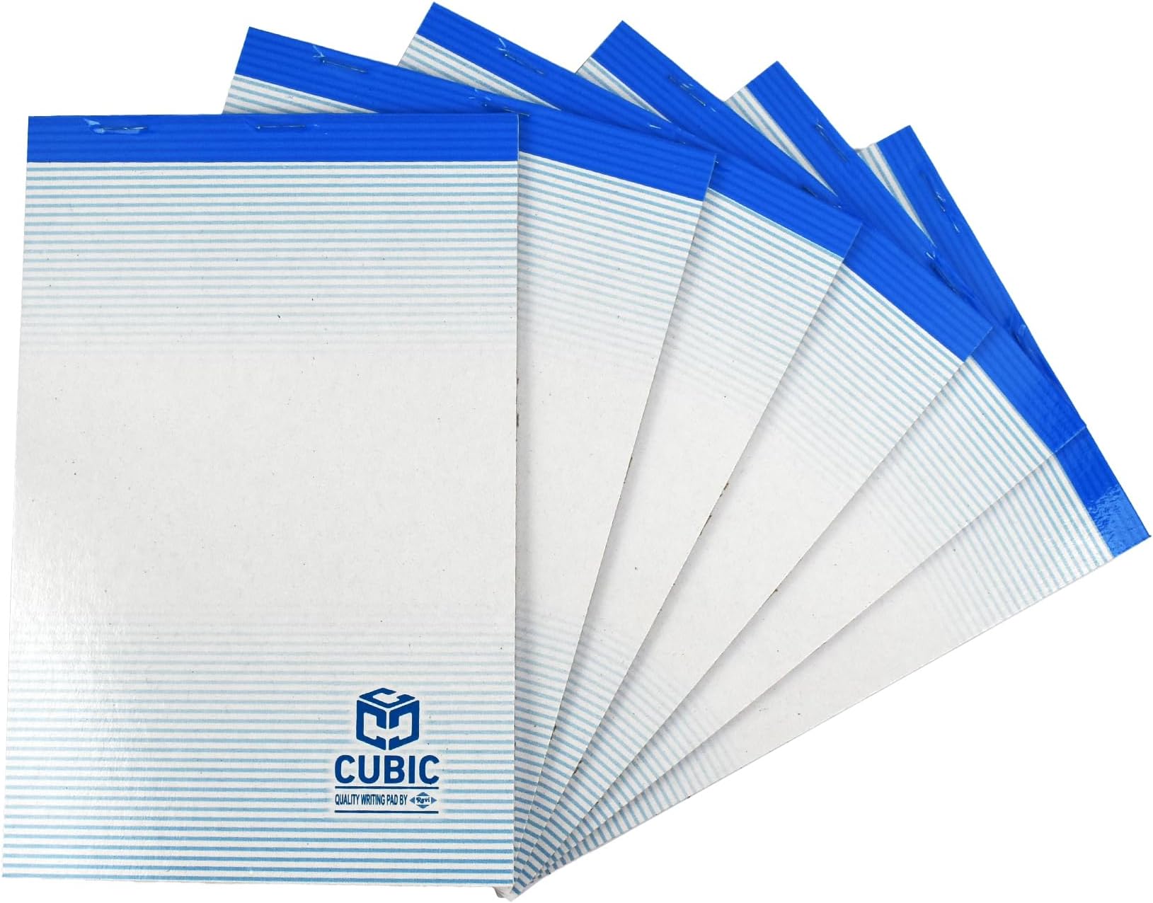 CUBIC Scribbling Pad - Pack of 6 | 1/4 Size (11" x 8.4")| Premium Notepad for Office, School & Personal Use | Smooth Writing Paper, Tearable Sheets, Lightweight & Portable for Quick Notes & Sketching