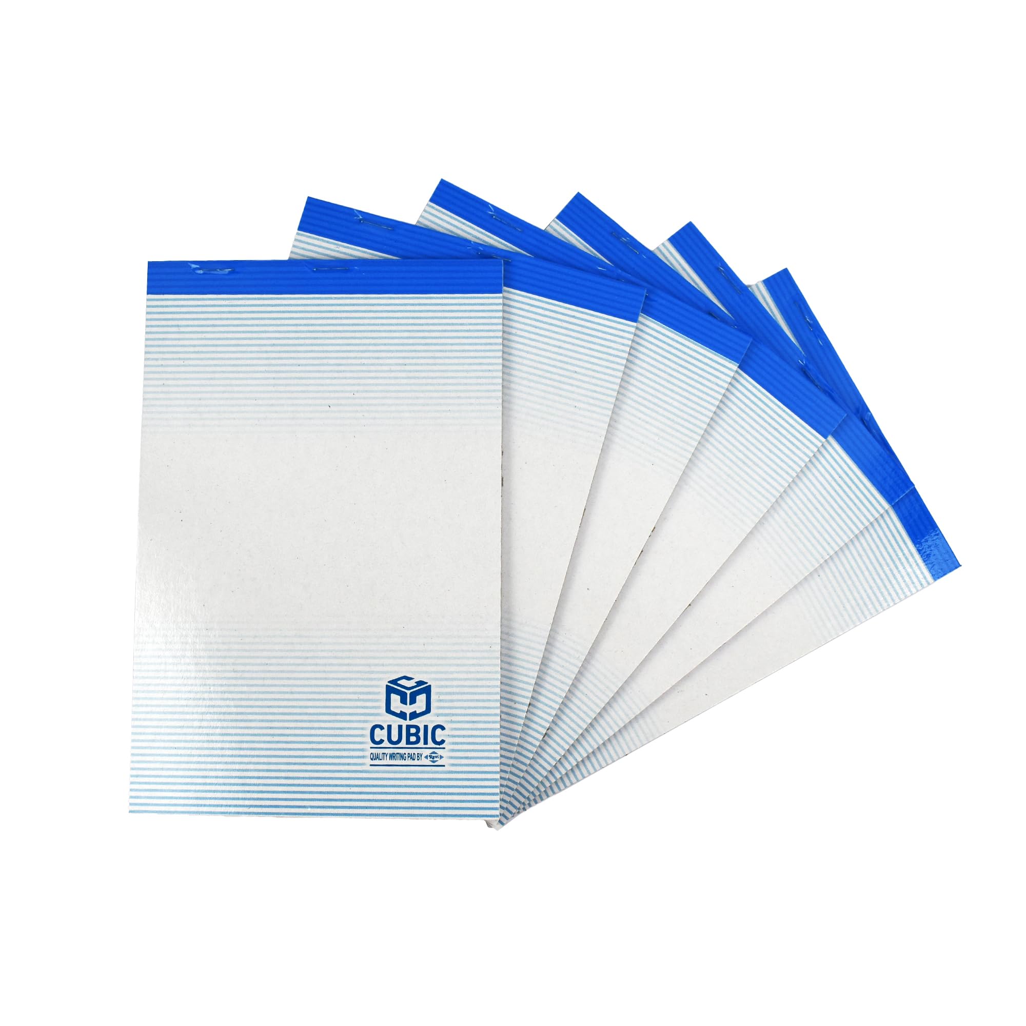 CUBIC Scribbling Pad - Pack of 6 | 1/4 Size (11" x 8.4")| Premium Notepad for Office, School & Personal Use | Smooth Writing Paper, Tearable Sheets, Lightweight & Portable for Quick Notes & Sketching