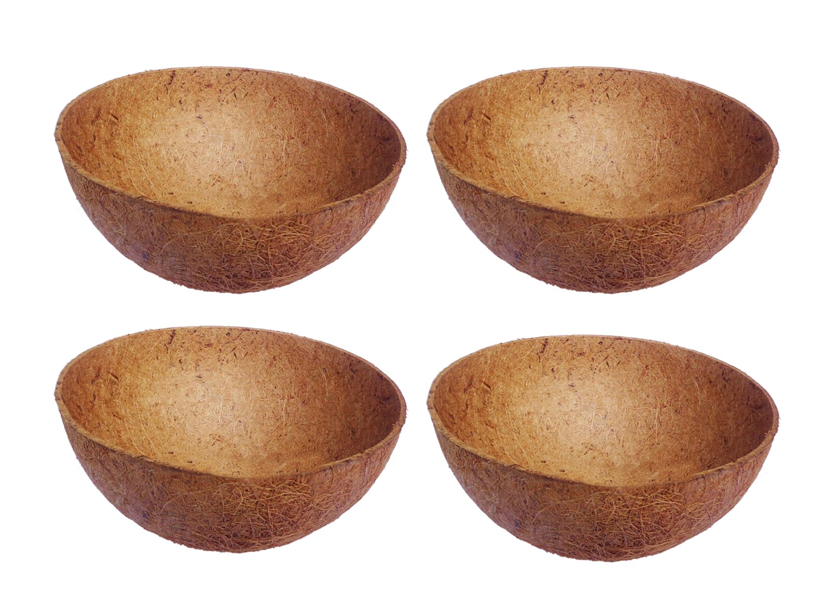 COIR GARDEN Coco Fiber Hanging Planter Pots Coir Liner/Basket Liner (Brown, 8 Inch) - 4 Pieces (B07C32JMV7) Amazon Price History, Amazon Price Tracker
