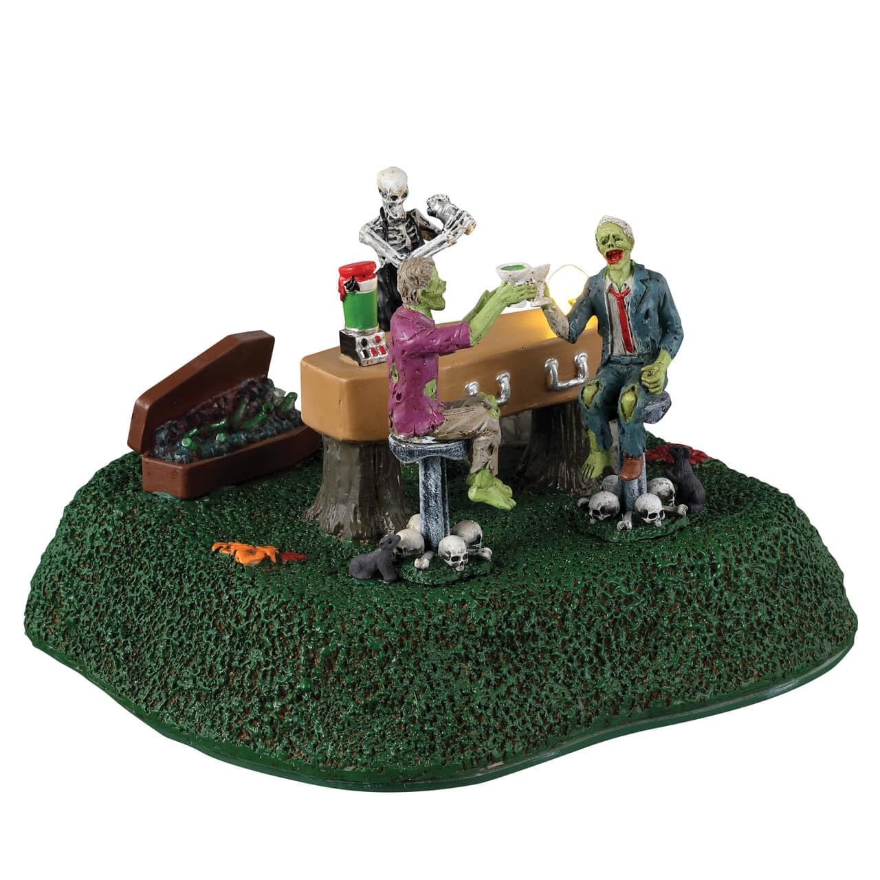 Lemax Multicolor Village Collection - Spooky Town Coffin Bar Battery Operated Accessory #34062