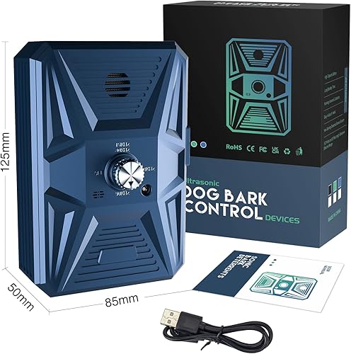 Miniatura 7 de Dispositivo de control de ladridos de perro dispositivo antiladridos de 3 frecuencias disuasorio ultrasónico de ladridos de perro de 33 pies