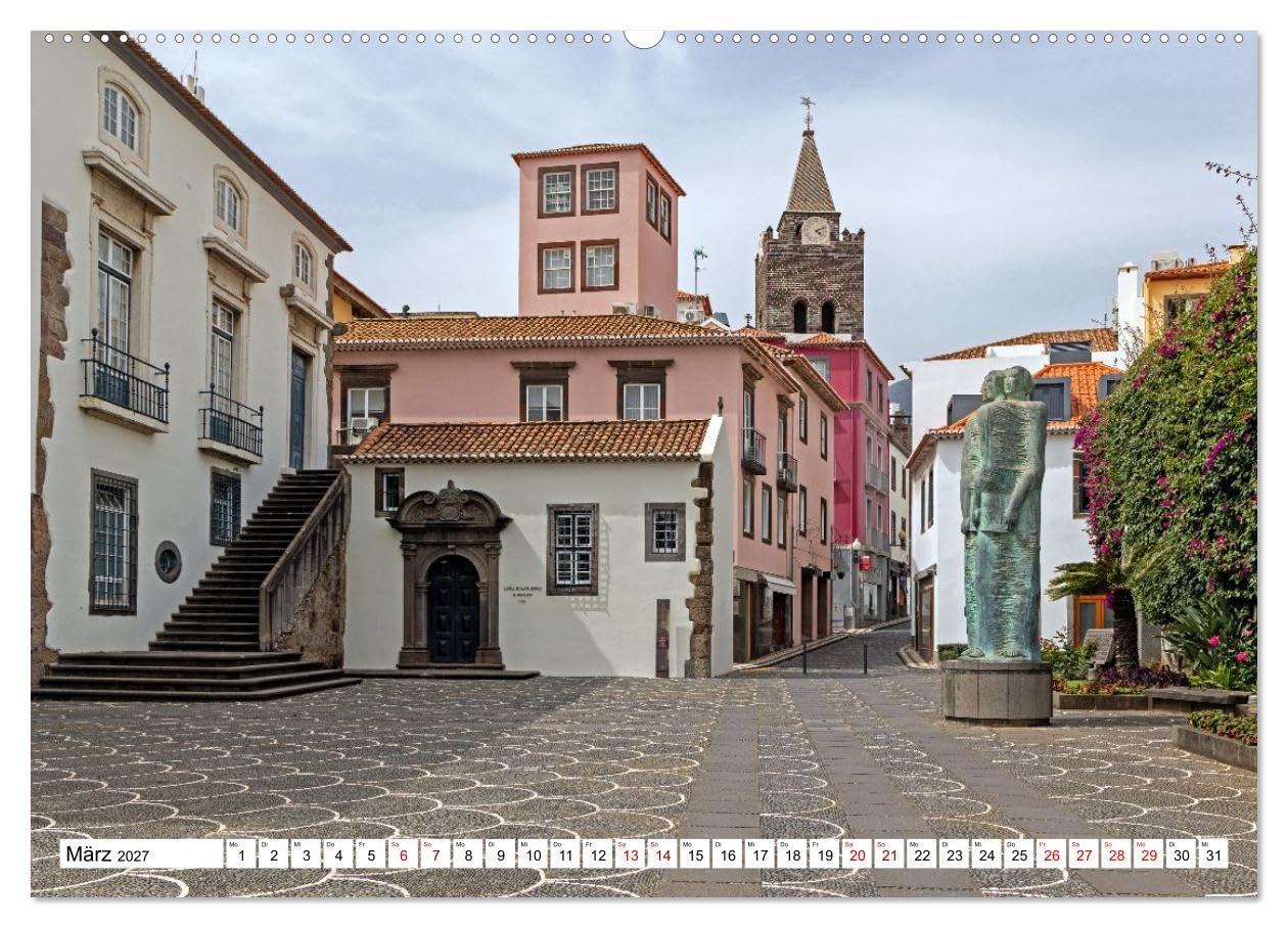 CALVENDO · Madeiras charmante Hauptstadt Funchal (Kalender 2027) | DIN A2 Querformat · Wandkalender · charmante und quirlige Stadt Funchal ist die Hauptstadt und das touristische, kulturelle…