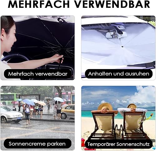 Miniatura 8 de Para Kia Forte Cerato 2009-2013,Parasol para parabrisas de coche,Paraguas UV para ventana delanteraParasol plegable aislante térmico
