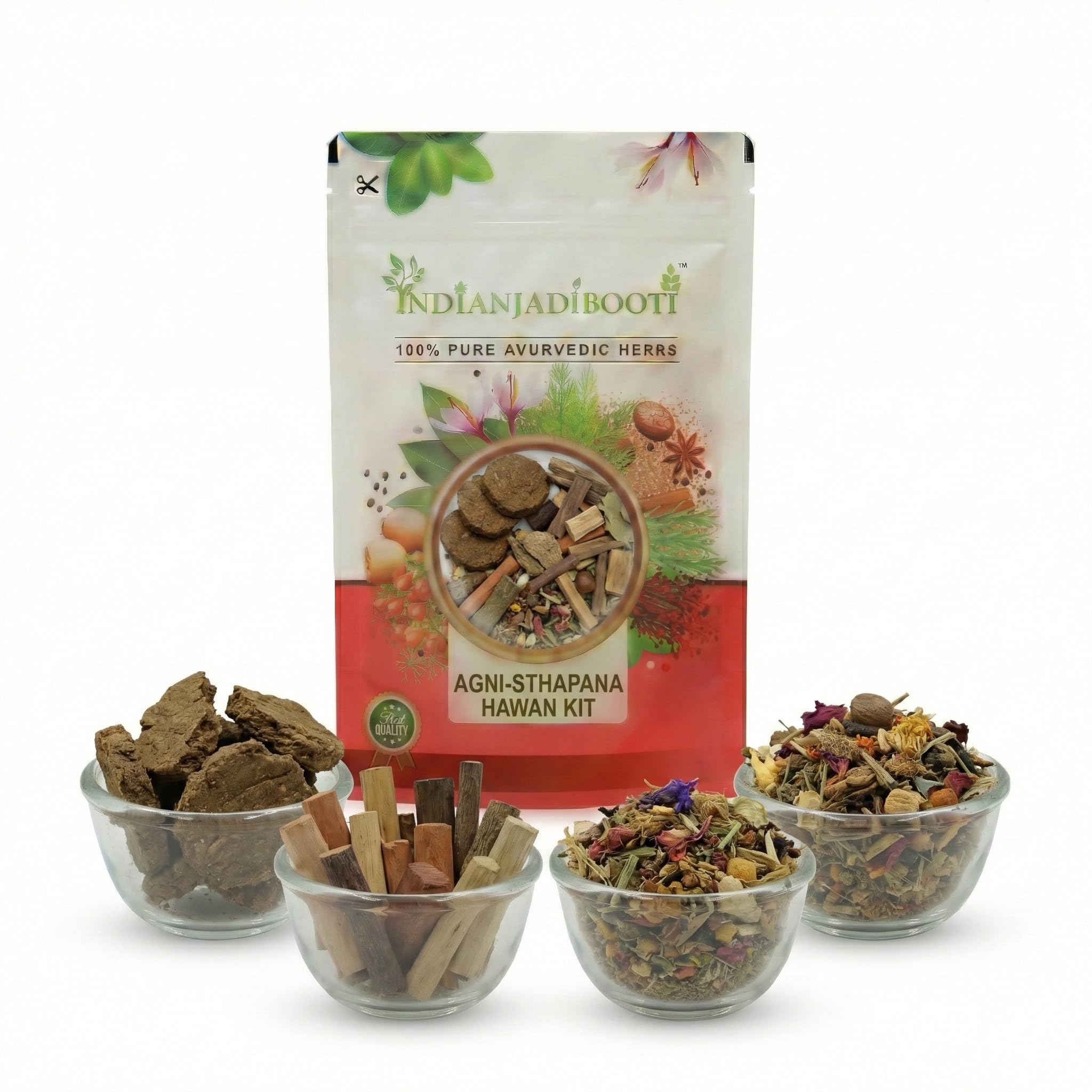 IndianJadiBooti Agni-Sthapana Hawan Kit – Desi Cow Dung Cakes (Upla), Navgrah Wood & Premium Hawan Samagri – Complete Vedic Fire Ritual Set for Daily Agnihotra, Festivals & Resin Burning-image-44