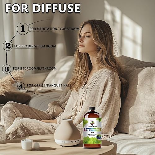 Miniatura 126 de Aceite esencial de sándalo (4 oz/4.1 fl oz) — Aceites de sándalo para aromaterapia, difusores, humidificadores, fragancias para el hogar, cuidado