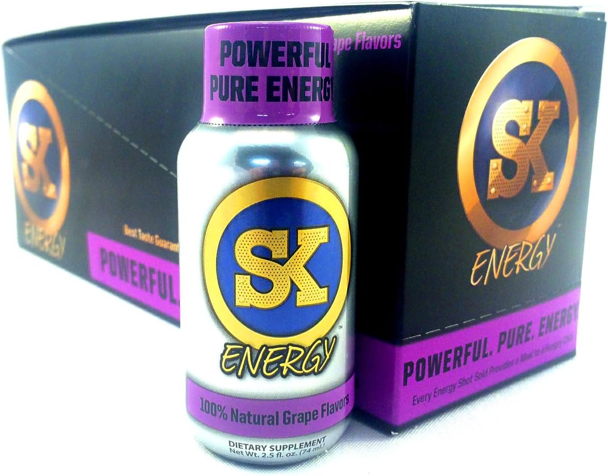 Street Kings 6 Hours of Energy Drink Shots Grape 12 Count A Great Father's Day Gift