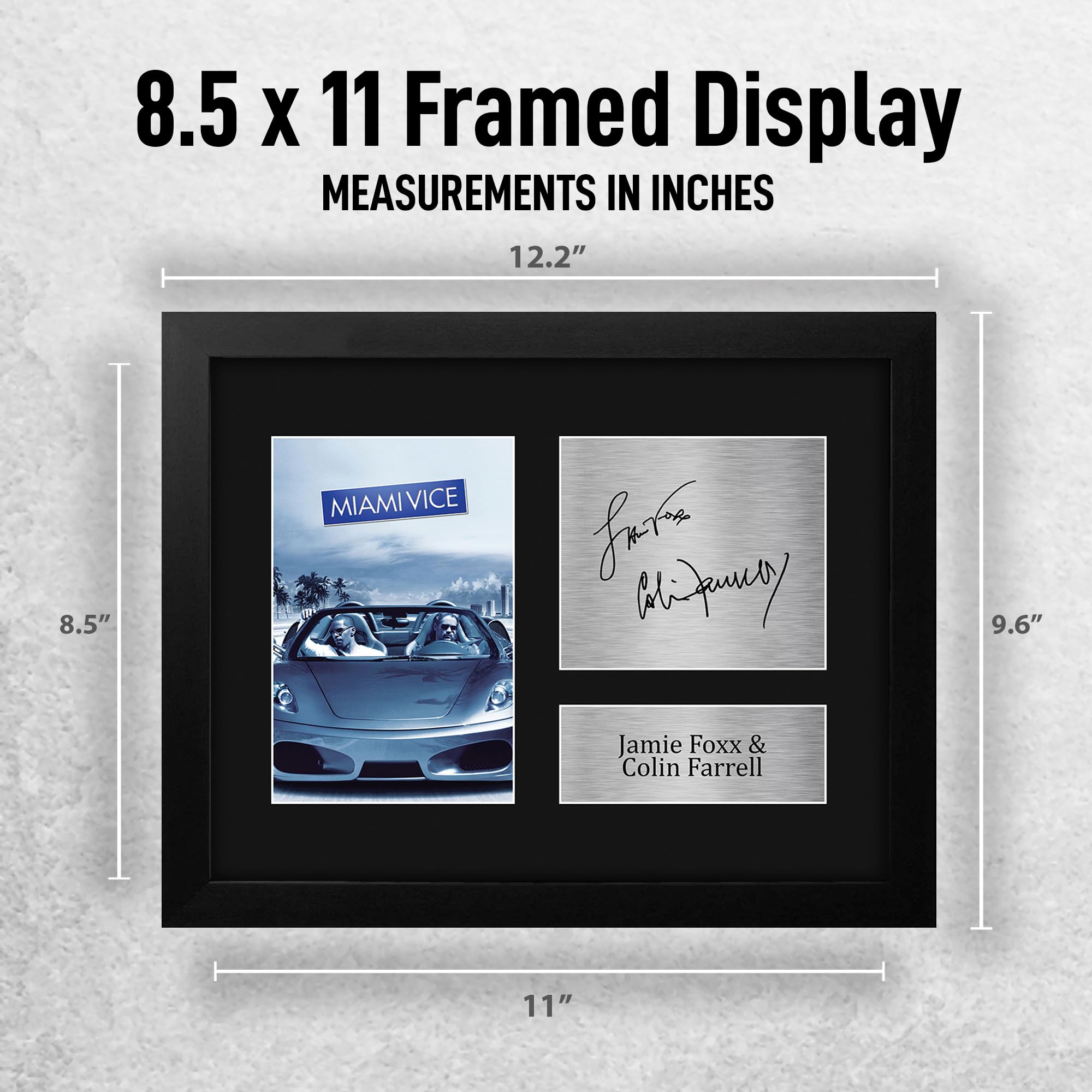 HWC Trading Jamie Foxx & Colin Farrell Miami Vice Signed Picture – Movie Memorabilia Display