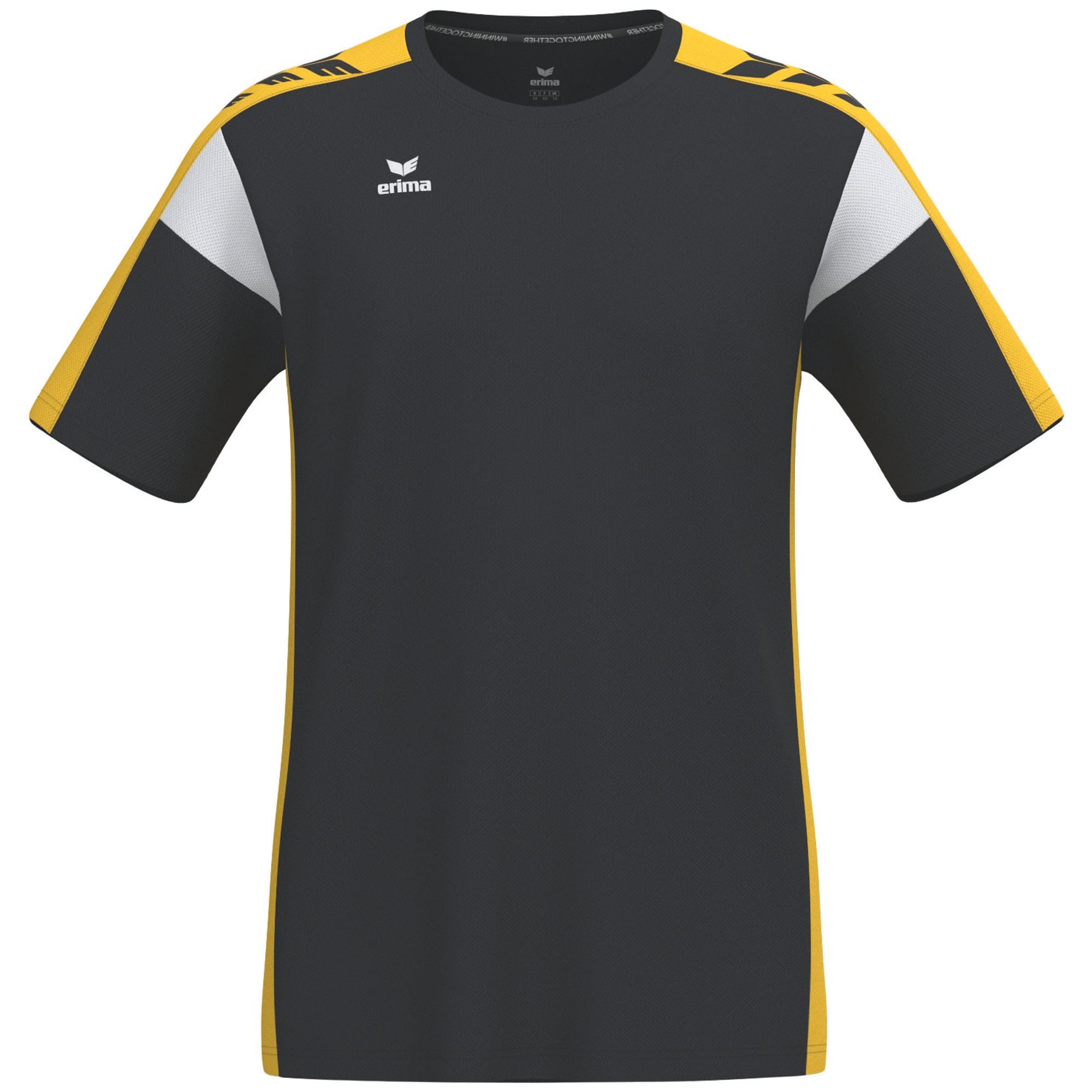 Erima Unisex Children's Celebrate 125 Functional T-Shirt (1082528), Black/Yellow, 152