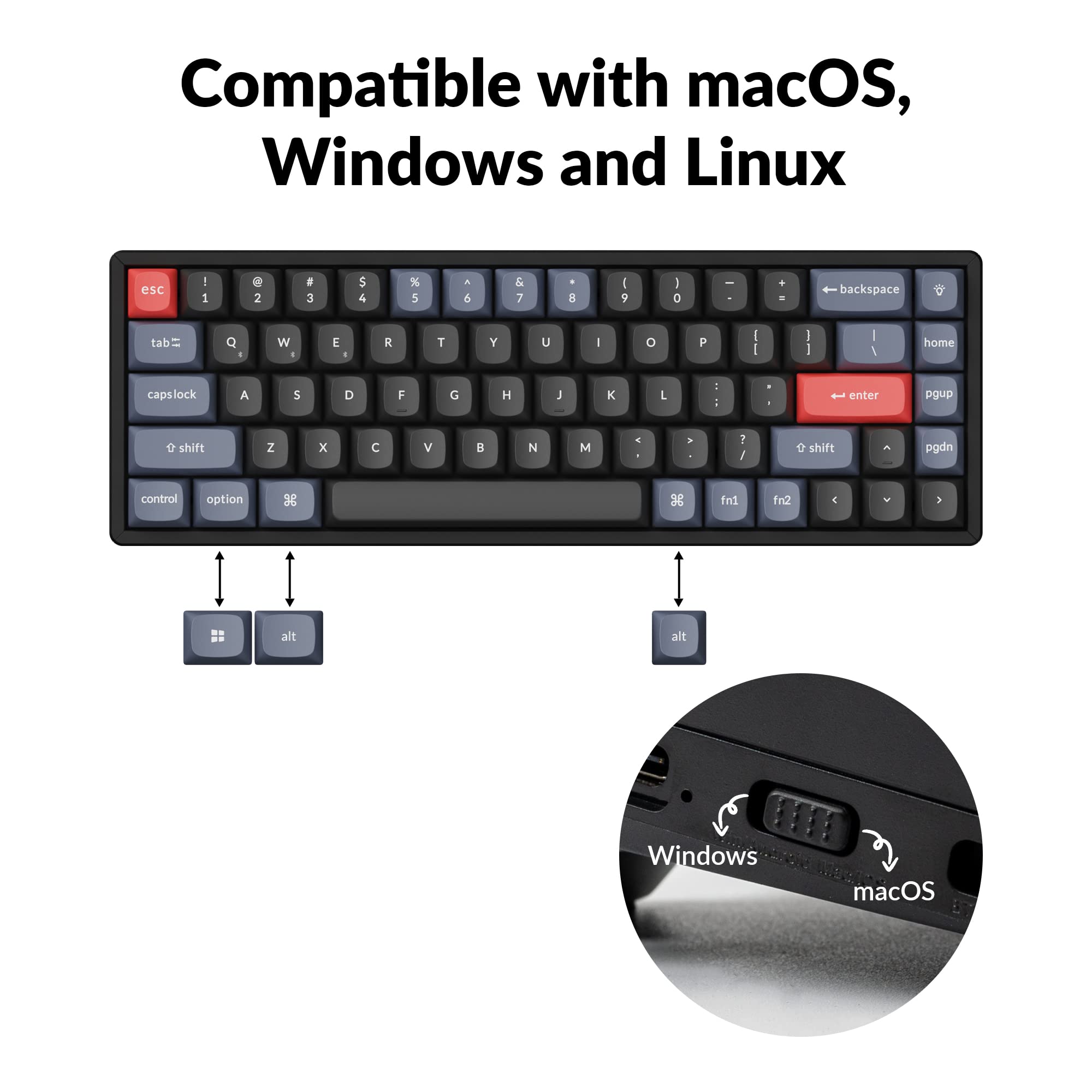 Keychron K6 赤軸 ホットスワップ メカニカル キーボード Amazon | 【国内正規品】Keychron K6 Pro QMK/VIAワイヤレス