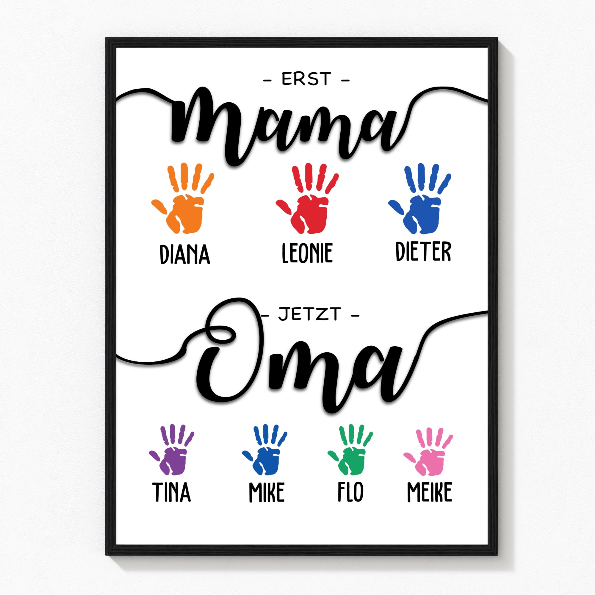 Personalisiertes Kissen 'Erst Mama Jetzt Oma' – Individuelles Geschenk Für Oma, Mama Oder Geburtstage