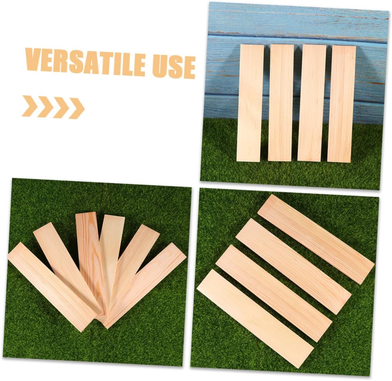 Gadpiparty 10pcs Pine Wood Craft Boards for Photography Props Thick Pine Wood for DIY Projects for Home Renovation Crafting and Table Photo Displays