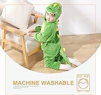 Vista 7 de TONWHAR - Mameluco con capucha, fantástico disfraz infantil de varios animales, como tigre o dinosaurio Multi