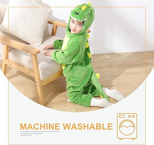 Miniatura 7 de TONWHAR - Mameluco con capucha, fantástico disfraz infantil de varios animales, como tigre o dinosaurio