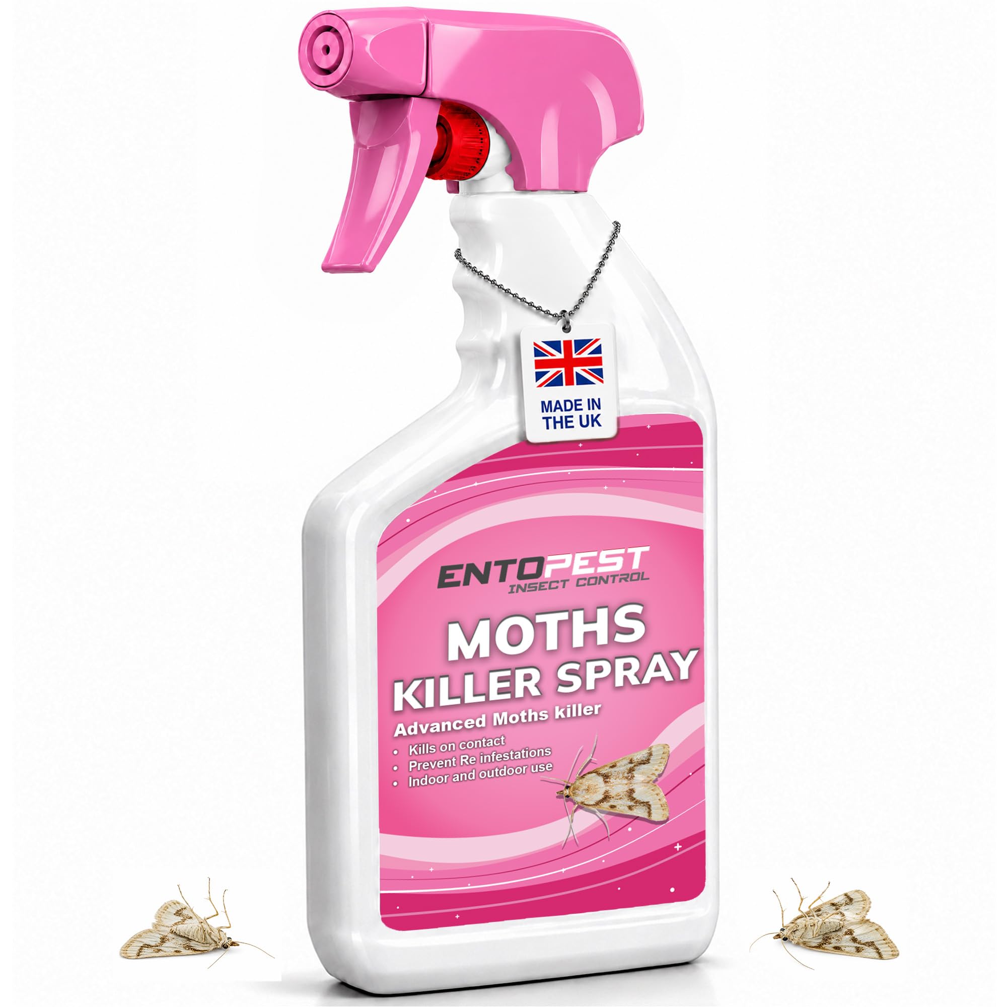Entopest Moth Killer Spray – Fast-Acting Insect Control Solution for Home, Garden, Patio & Indoor/Outdoor Use | Kills Moth on Contact | Prevents Re-infestations | (500ml)