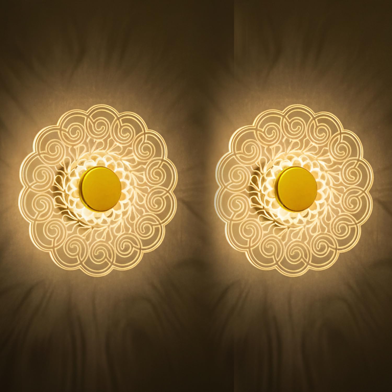 Luxury Diamond Wall Light - Antique Gold LED -20