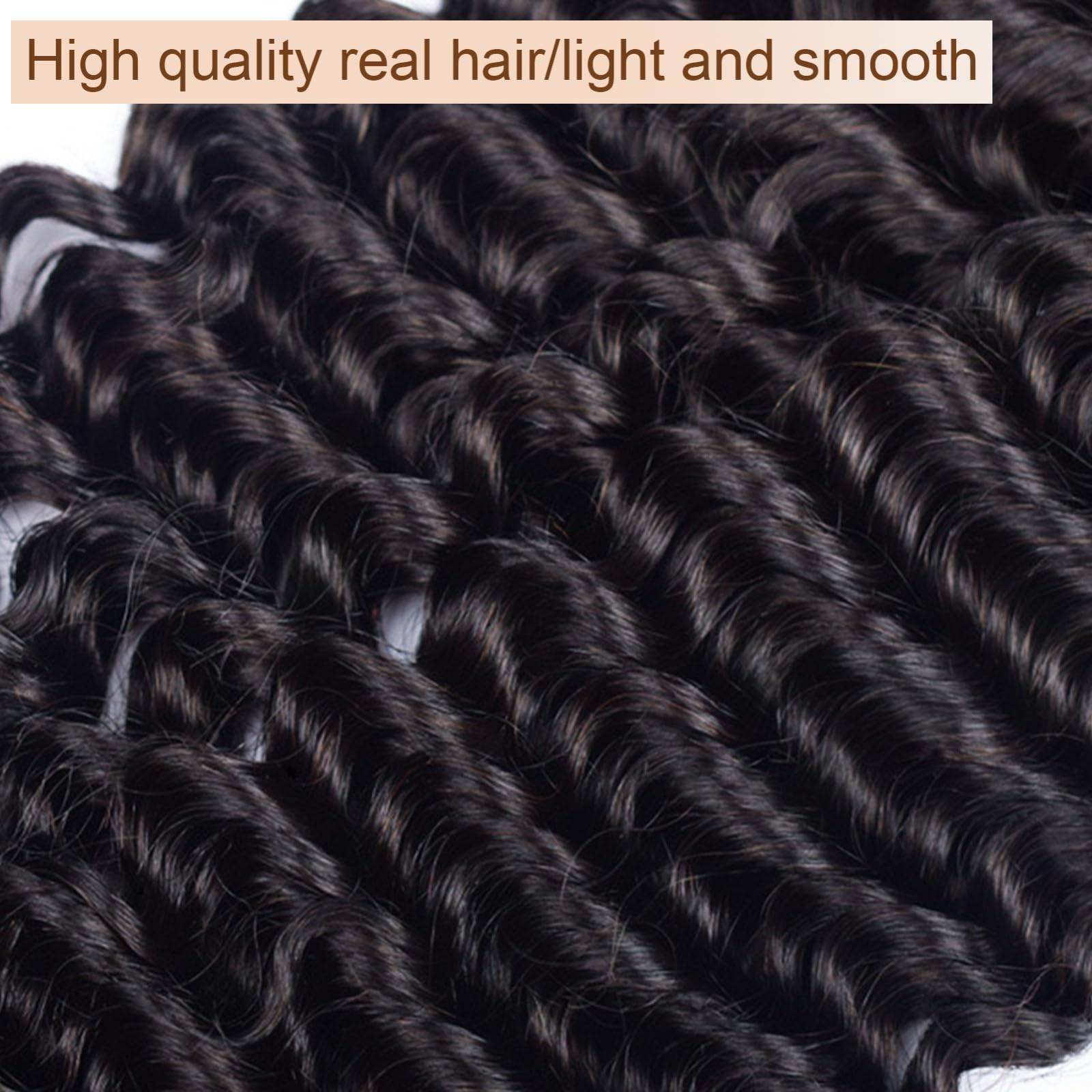 Amazon.com : Deep Wave Bundles Human Hair, Deep Curly 1 Bundles