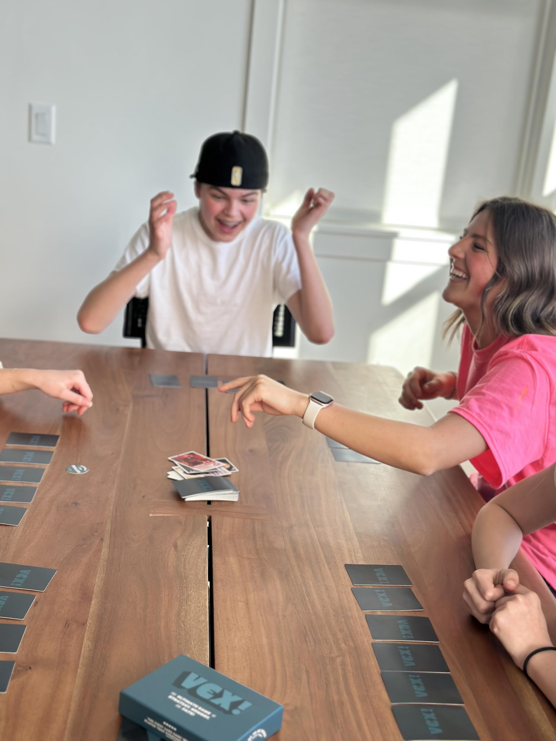 Vex! Card Game – The Ultimate Strategy & Memory Game for Families and Friends | 2-6 Players Ages 7+ | Portable Deck, Quick Play, for Family Game Night & Parties