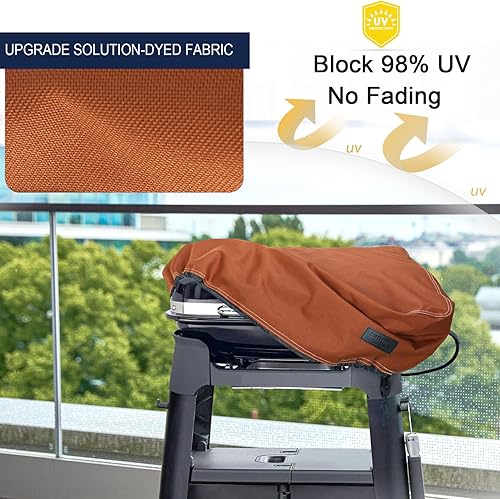 Miniatura 3 de NettyPro Cubierta de plancha para parrilla de mesa de 22 pulgadas y 17 pulgadas, impermeable, resistente, portátil, cubierta de parrilla de propano