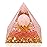 Hopeseed Orgone Pyramid Flower of Life Orgonite Rose Quartz Healing Crystal Pyramid Chakra Reiki Positive Energy Generator for Reduce Stress Promote Relationships and Bring Success Spiritual Gift