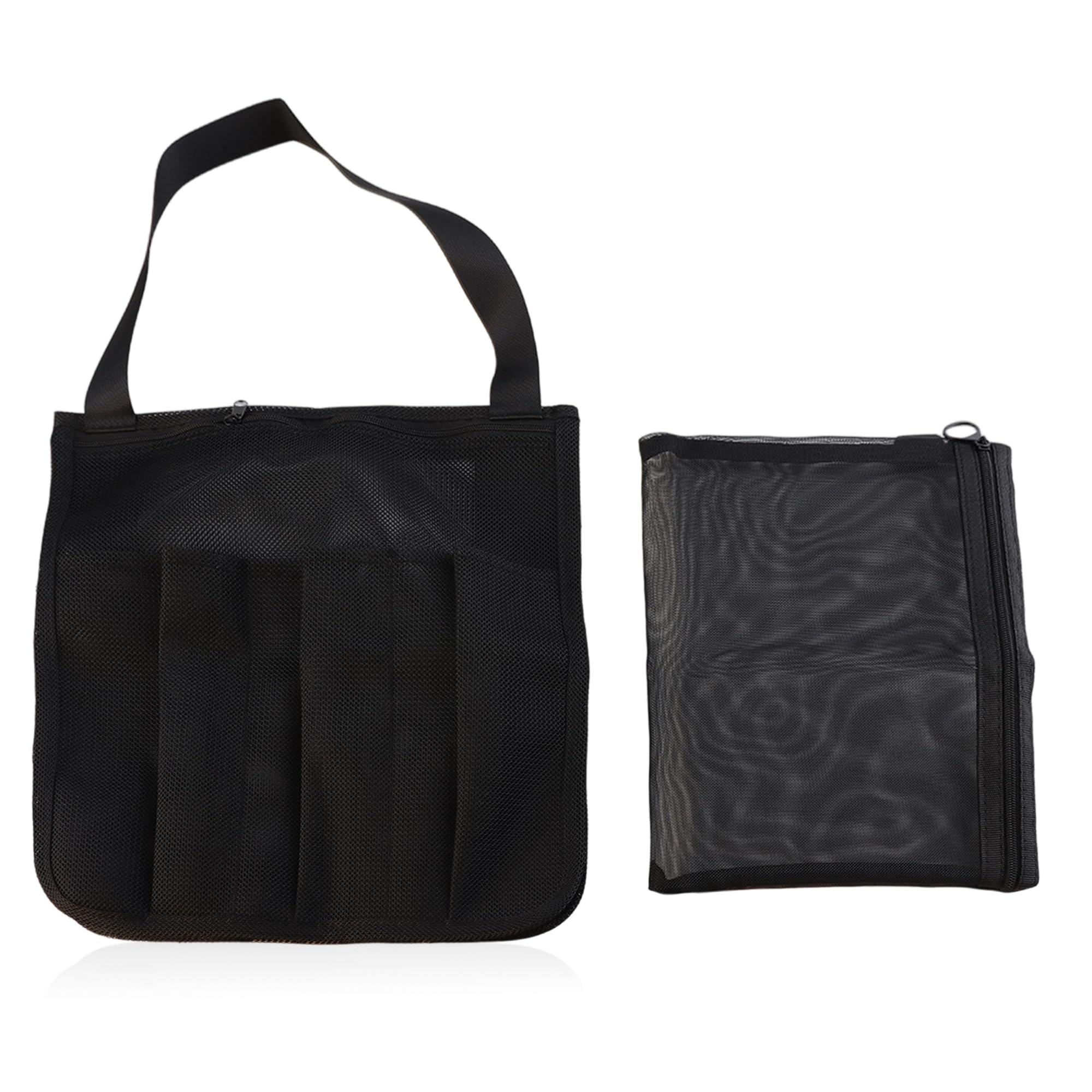 Ymcafmo portable shower caddy for dorm - lightweight mesh shower bag with quick dry feature small black polyester