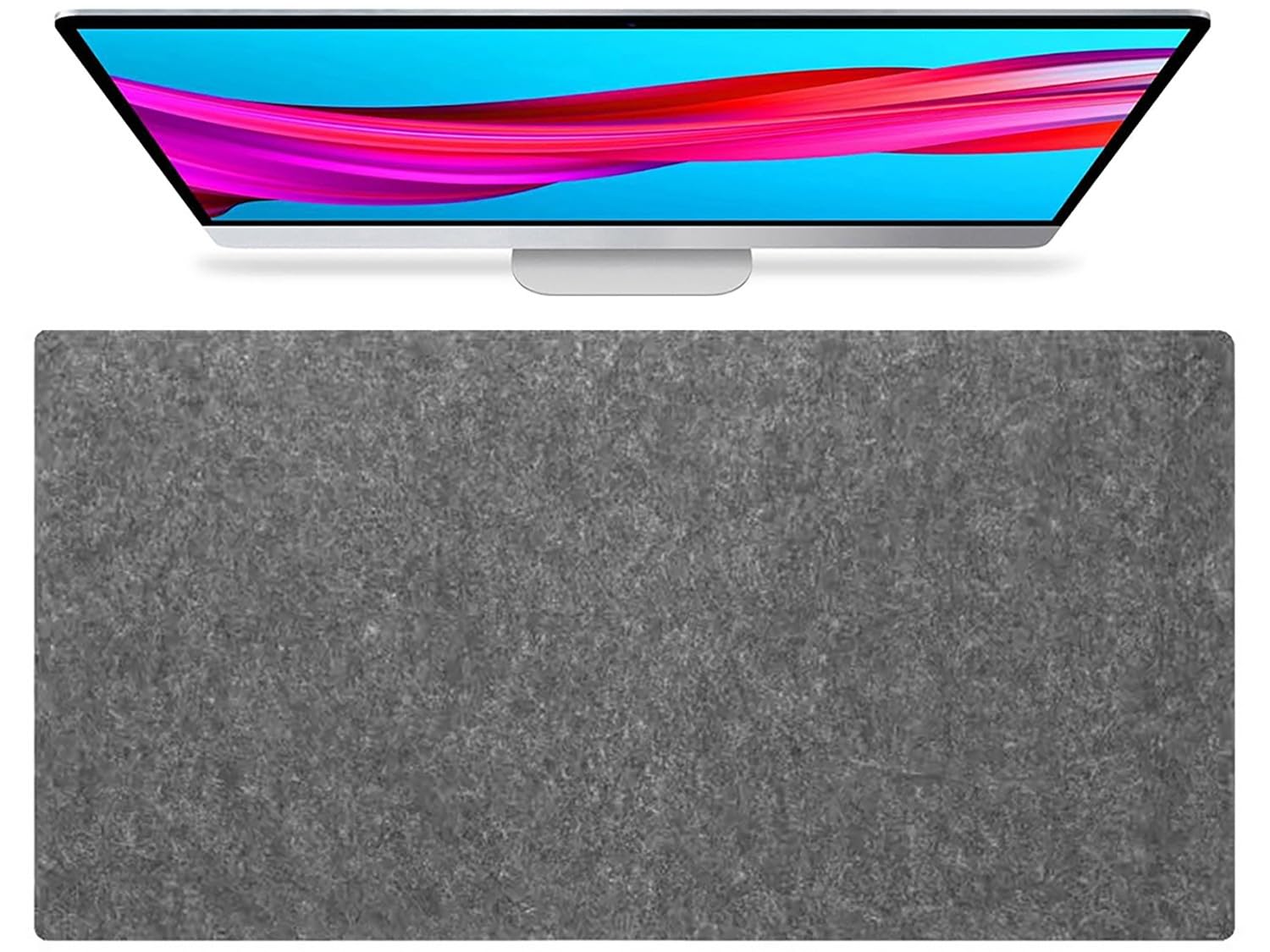 140x60cm Large Office Felt Desk Pad Mat, 140x70cm Computer Mat for Mouse Pad and Keyboard Mat, Anti-Slip Desktop Protection for Office Work Home Decor(Darkgray,120x60cm)