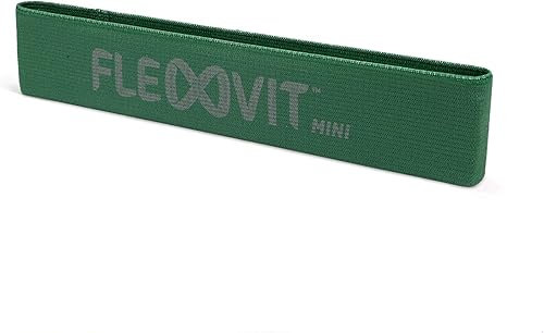 Miniatura 5 de FLEXVIT Mini banda, banda de resistencia de tela de grado profesional, comodidad superior y calidad para hacer ejercicio, juego de bandas de