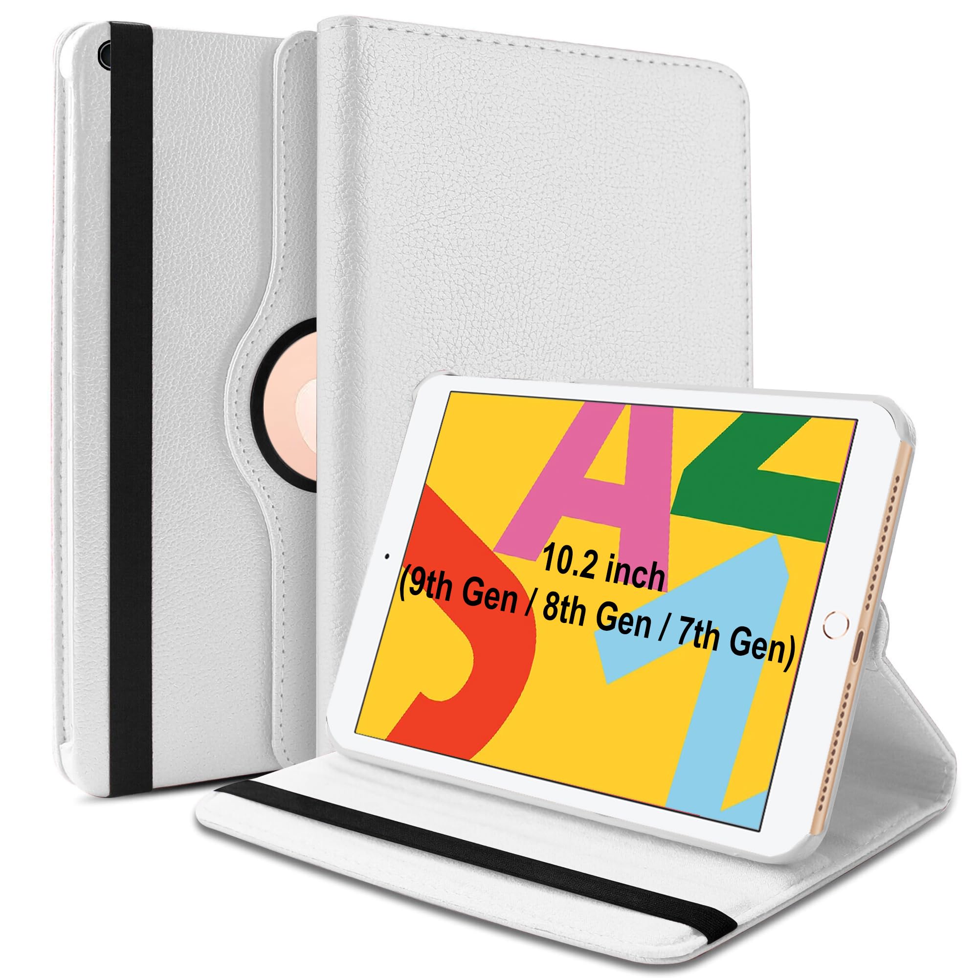 TGK Rotating Cover for iPad 7th Gen 10.2 inch (2019) White 360 Degree Leather Stand Case (B081NLHBT1) Amazon Price History, Amazon Price Tracker