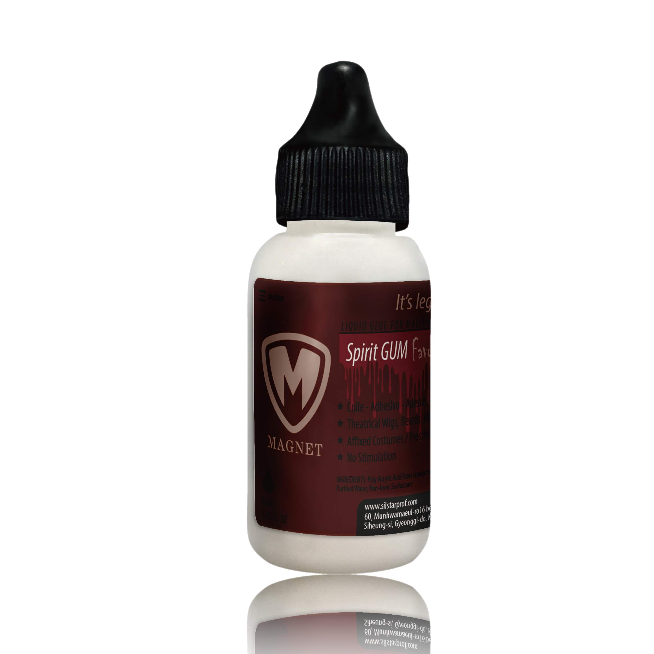 Magnet Spirit Gum Favour 1.35oz / Made in Korea PROSTHETICS Glue/Makeup Spirit Gum/Theatrical FX Adhesive