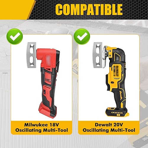Miniatura 3 de Cortador de ranura cuadrada compatible con Dewalt 20V y Milwukee M18 multiherramienta oscilante para cortar cajas de pared de una sola banda,