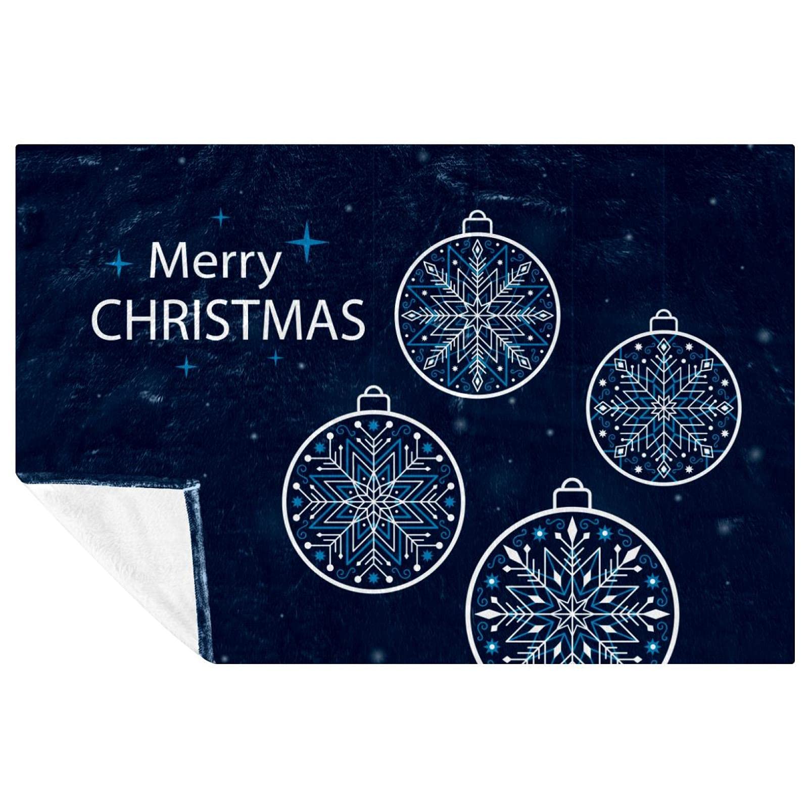 Couverture flocon de neige douce et chaude 150x100 cm pour lit et canapé