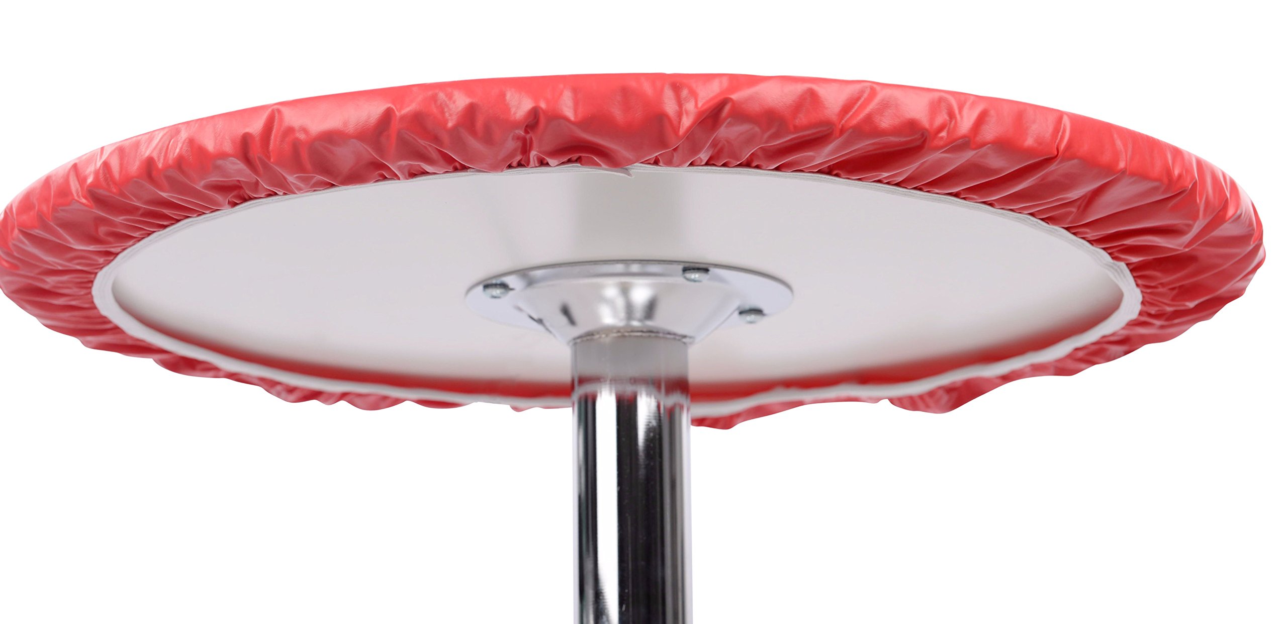 Yourtablecloth Heavy Duty Vinyl Round Fitted Tablecloth (Table Cover