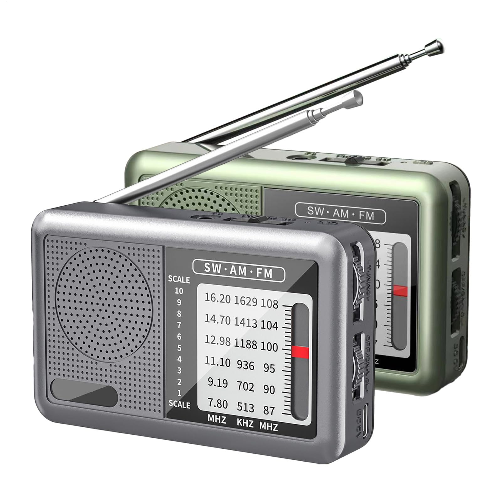 AM FM portable radios, emerge-ncy radio, AM FM short wave radios, audio equipment with excellent reception and a connector for headphones, multifunctional radios campaigning