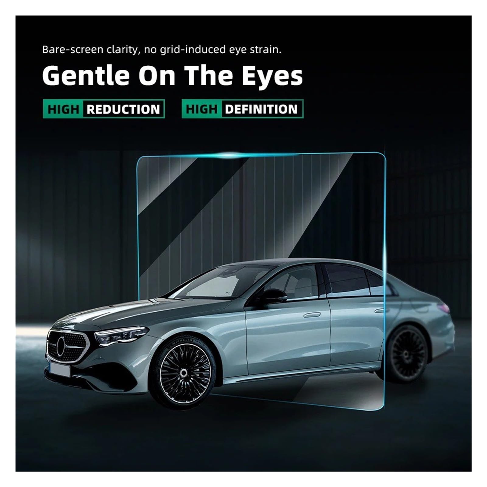 Displayschutz Schutzfolie Für Benz Für E-Klasse W214 Auto Gehärtetes Glas Film Schutz Center Konsole GPS Navigation Display-schutzfolie Display Displayschutzfolie(1 Set)