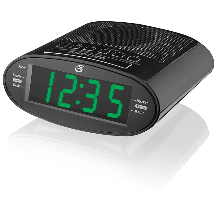 Buy GPX GPX C303B Dual Alarm Clock AM/FM Radio with Time Zone/Daylight
