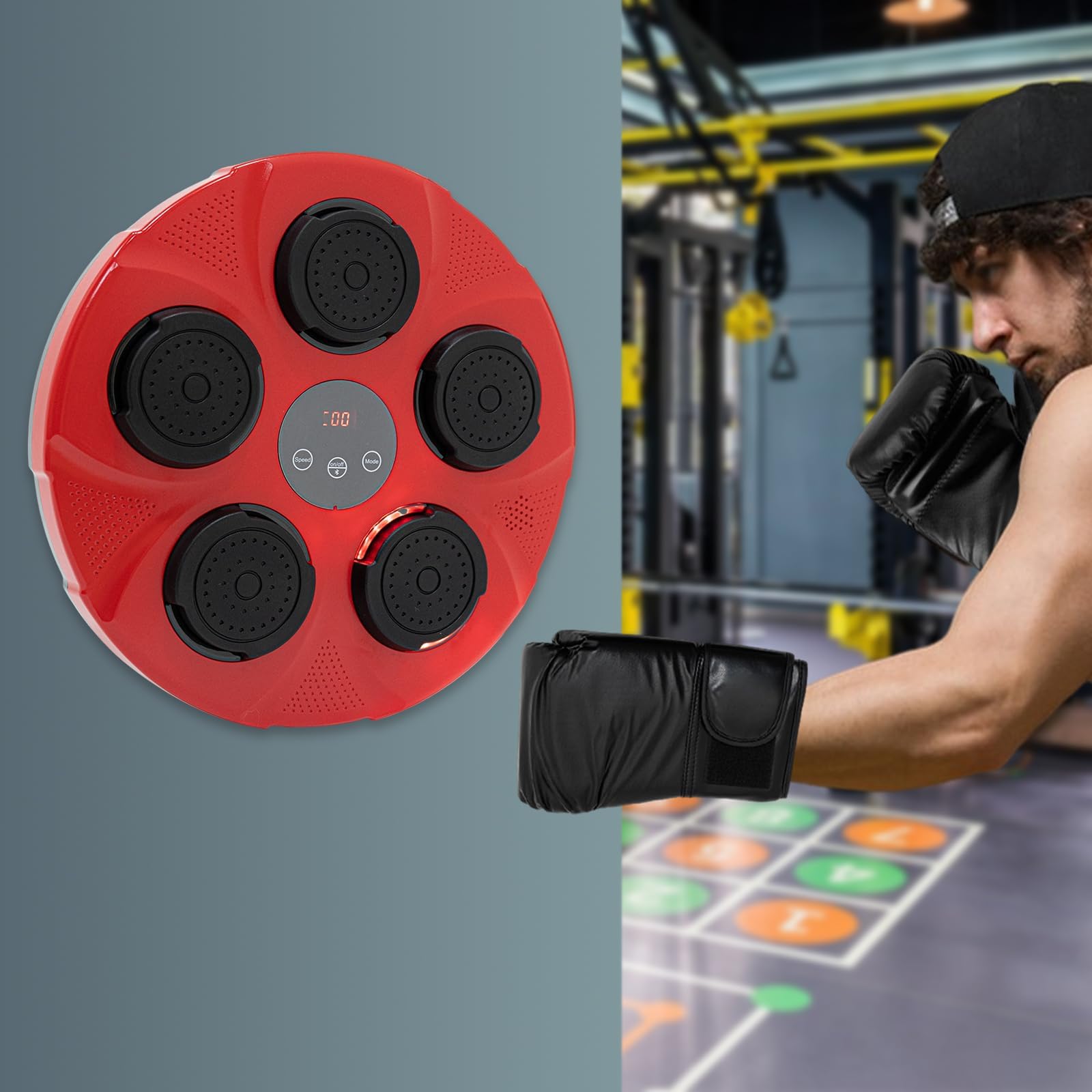 Music Boxing Machine, Musica elettronica Boxing Machine, Musica elettronica da parete Attrezzatura per l'allenamento, Divertimento elettronico intelligente Bluetooth montato a parete Boxing Tr