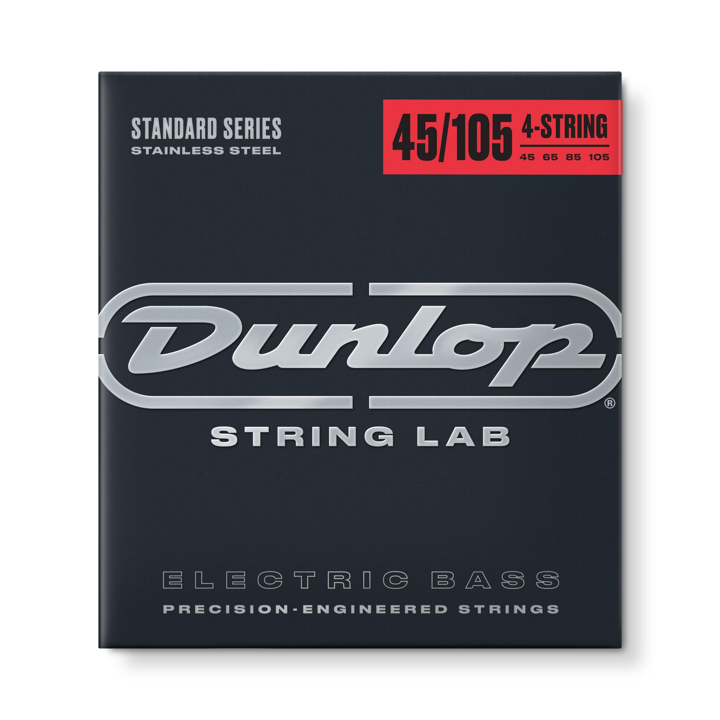 Dunlop DBS45105 4 String 45-105 Stainless Steel Bass Guitar Strings