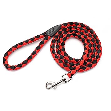 Nylon Weave Dog Leashes Easy to Control Non-Elastic Superb Hardware Accessories Multiple Color to Choose POPQ