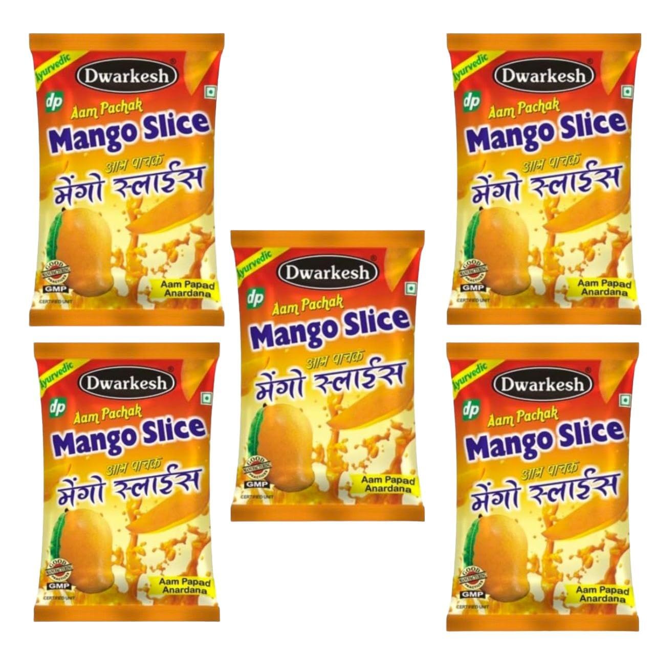 Dwarkesh Mango Slice Aam Pachak Pack Of 5 * 100 Gm (B0CHF17651) Amazon Price History, Amazon Price Tracker