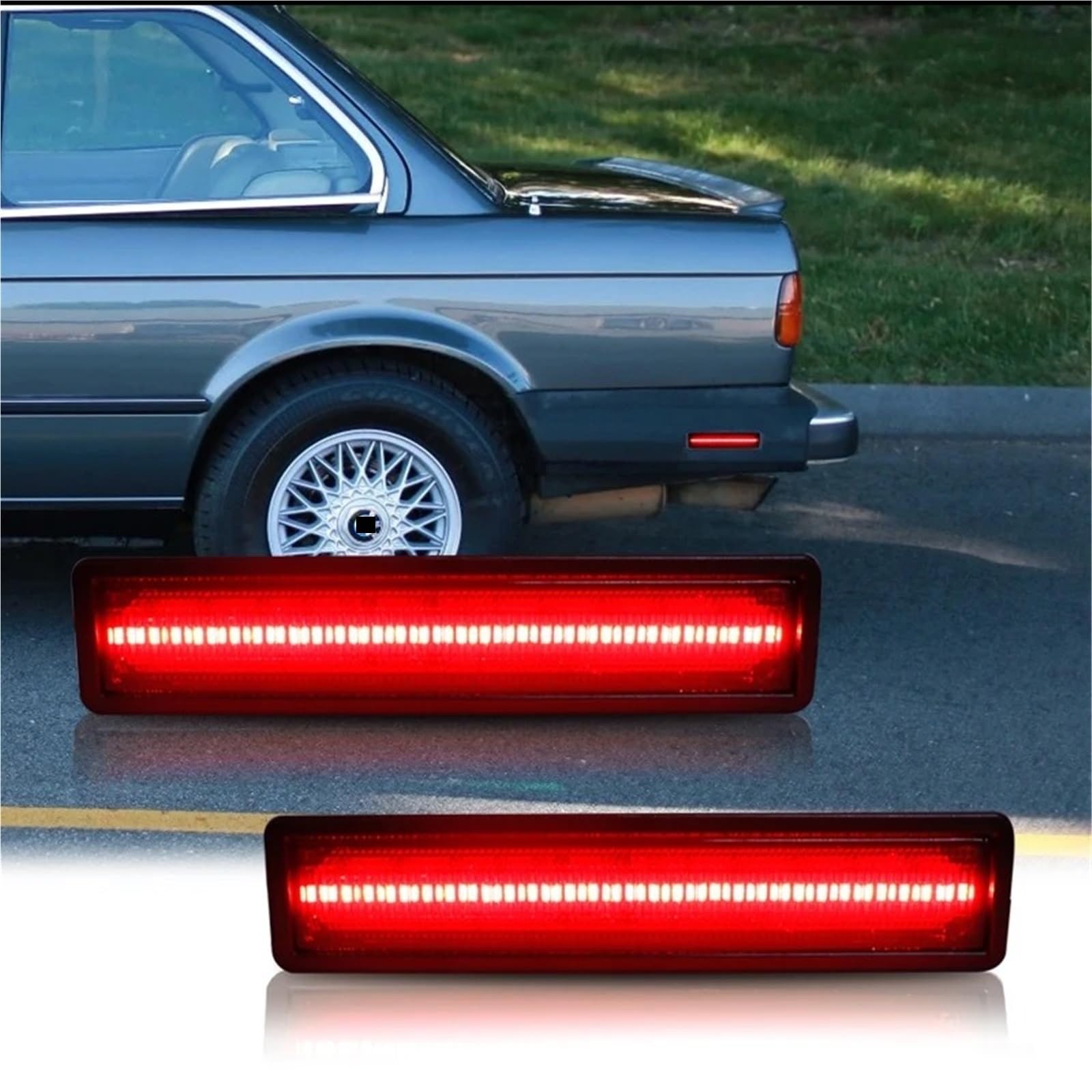 Spia luminosa Lampada Posizione Laterale Per BMW E30 SERIE 3 325i 318i 325e E34 Serie 5 530i 525i 540i E32 Serie 7 Indicatori Direzione T10(4pcs Abmer Red A)