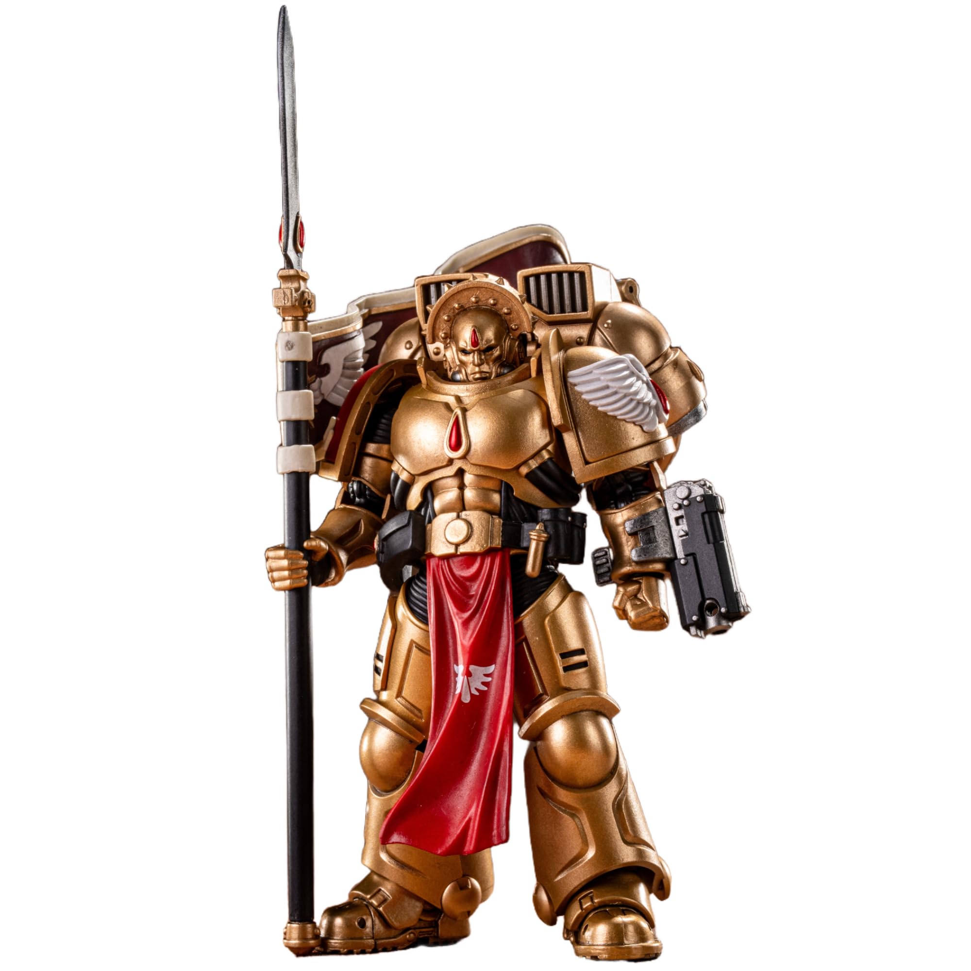 TOYVERSE JOYTOY 1/18 Warhammer 40,000 Action Figure, Blood Angels Sanguinary Guard 3 with Angelus Boltgun and Encarmine Spear