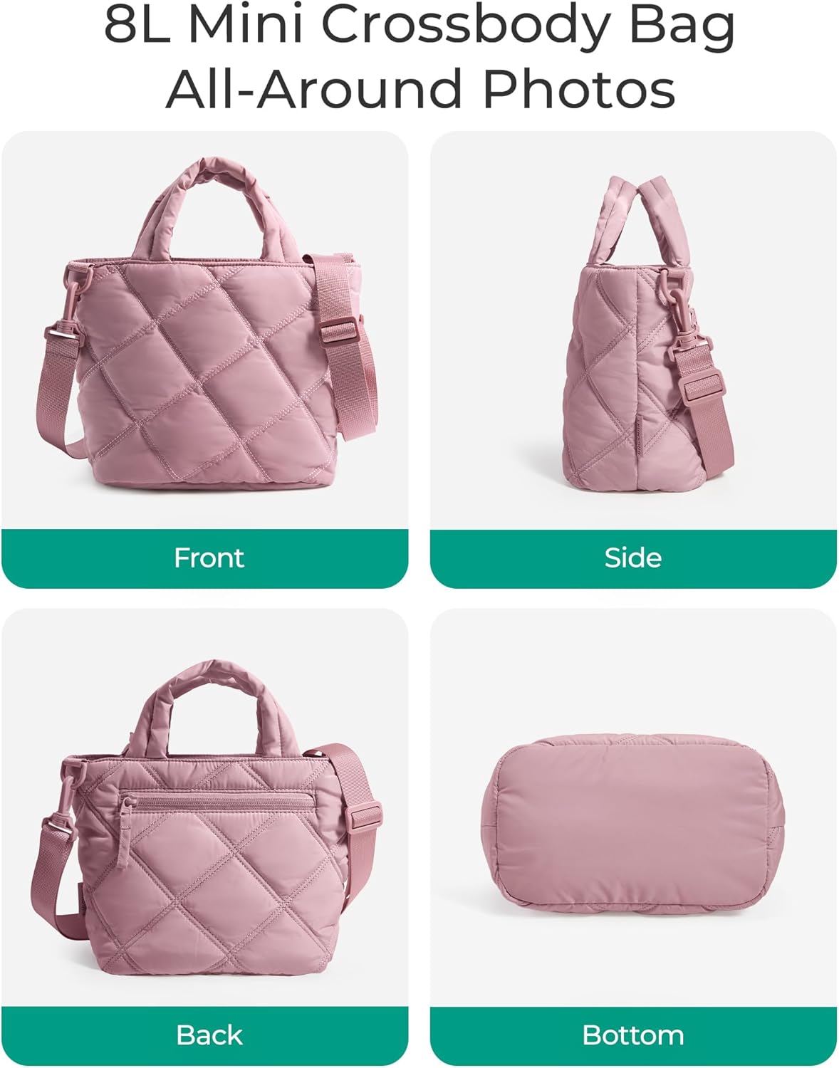 BAGSMART Crossbody Bags for Women, Small Crossbody Bag Cross Body Purse Mini Tote Travel Purse Shoulder Handbags Wallet - Image 4