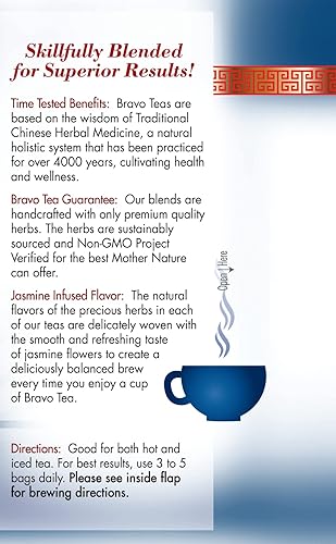 Miniatura 6 de Bravo Tea té de hierbas sanos de ojos saludables sin cafeína 20 bolsas de té