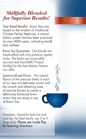 Bravo Tea Healthy Eyes Caffeine Free 20 Tea Bags