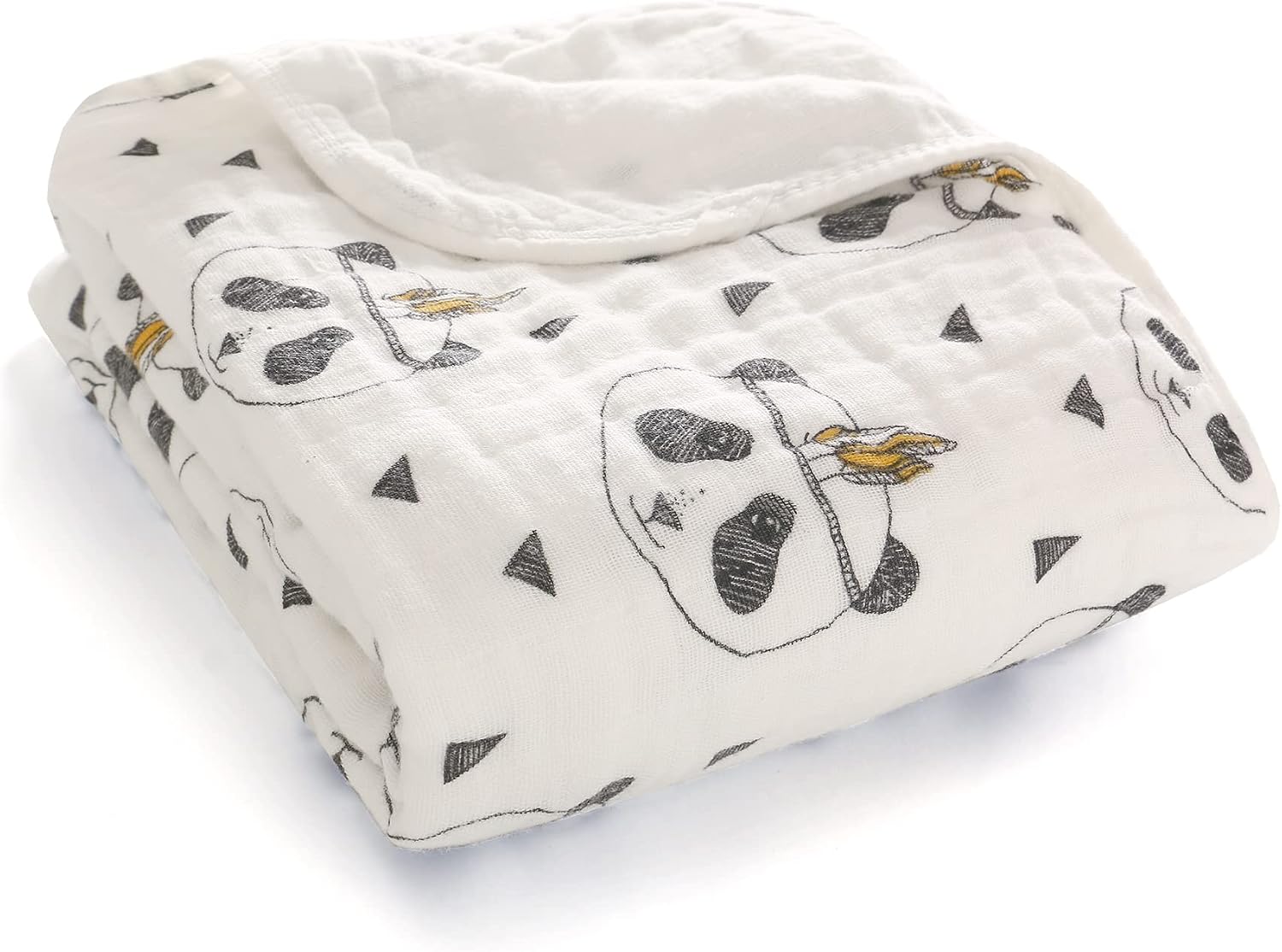 Miracle Baby Muslin Swaddle Blankets Large Cotton Receiving Blanket Nursing Cover 55''x 39''(2 Layers,Mermaid)