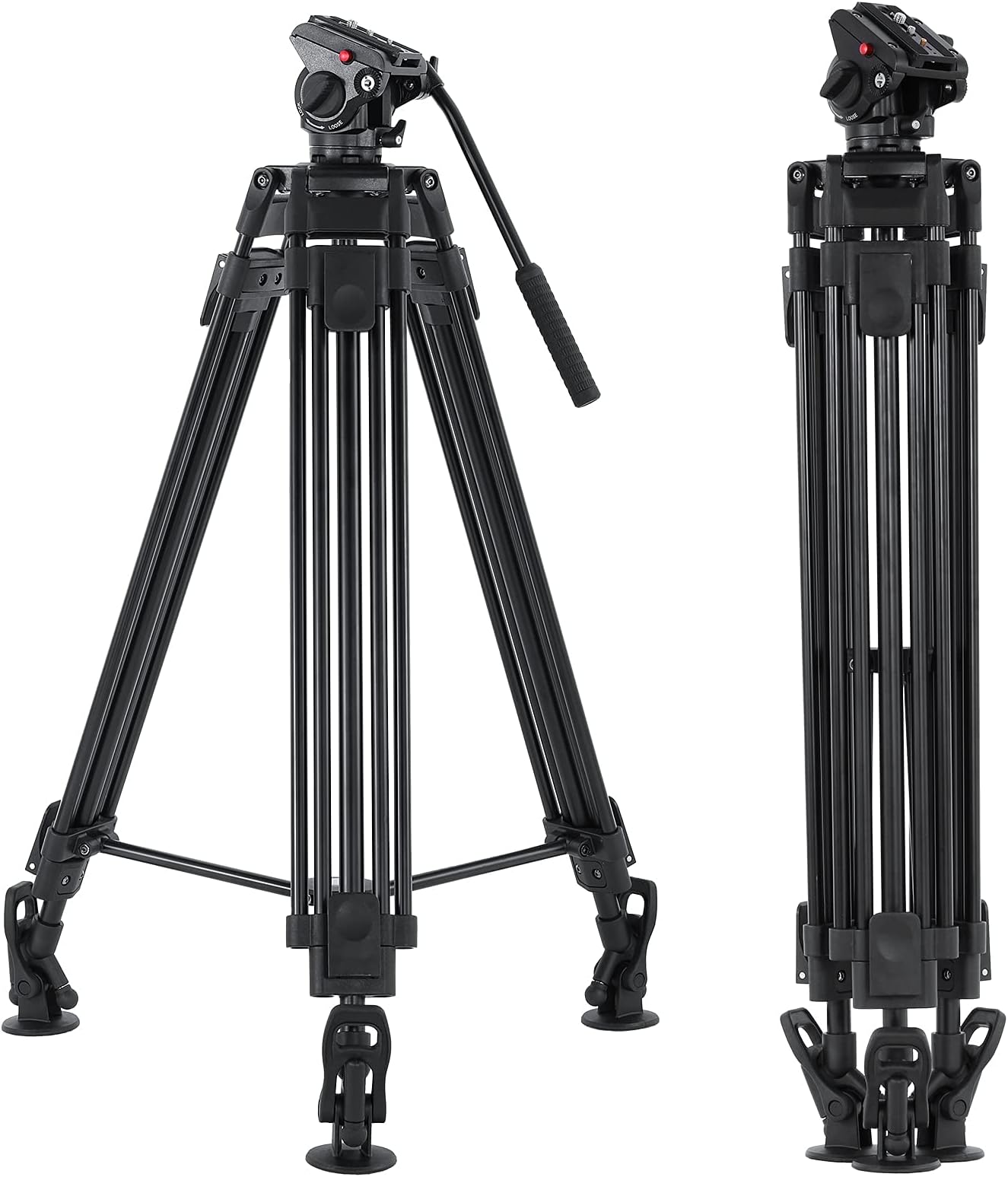 Andoer 170cm Camera Tripod, with Fluid Head 360,Tripod Video Camera