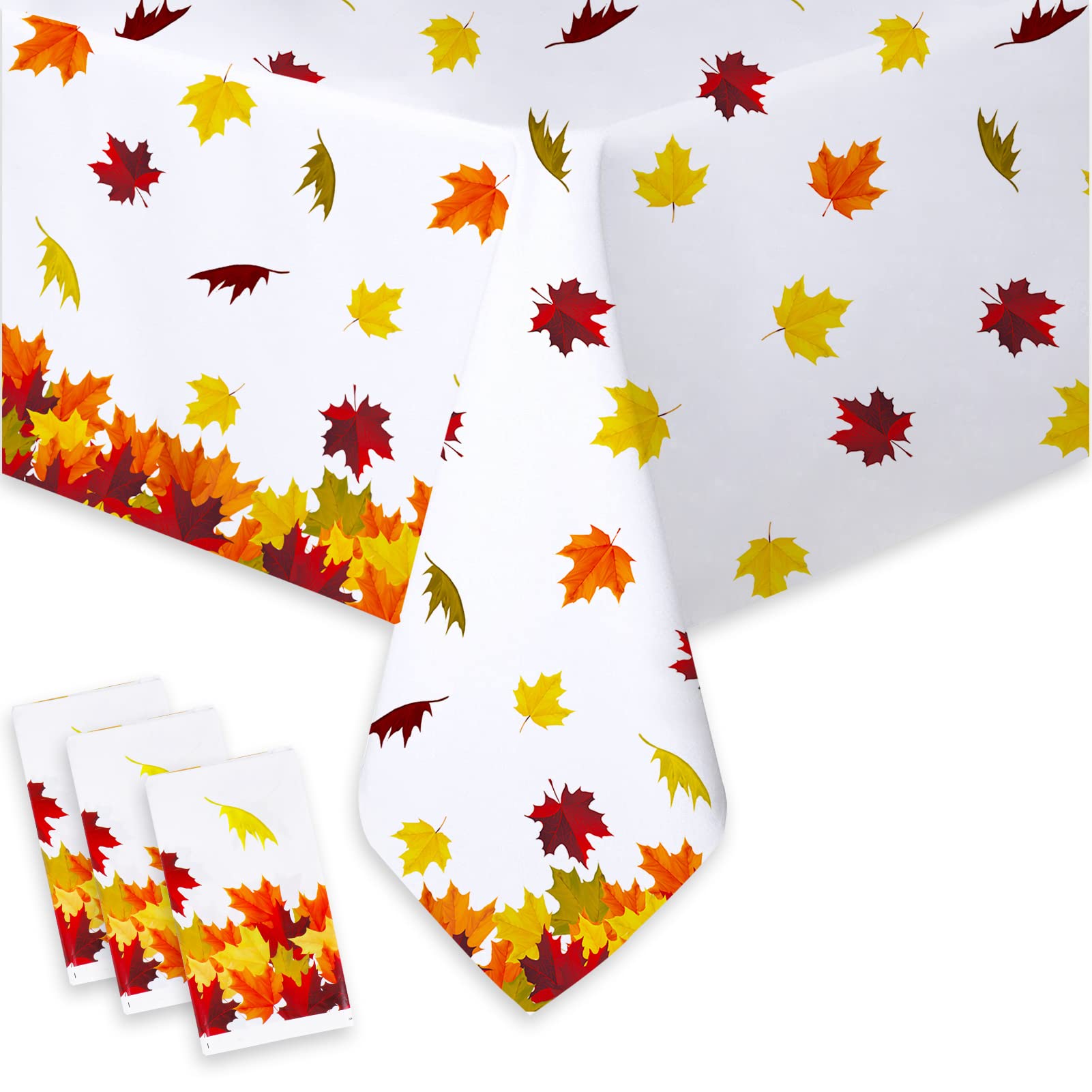 Nappe en plastique Thème Automne Thanksgiving Fête Récolte Décoration Table 132x221cm