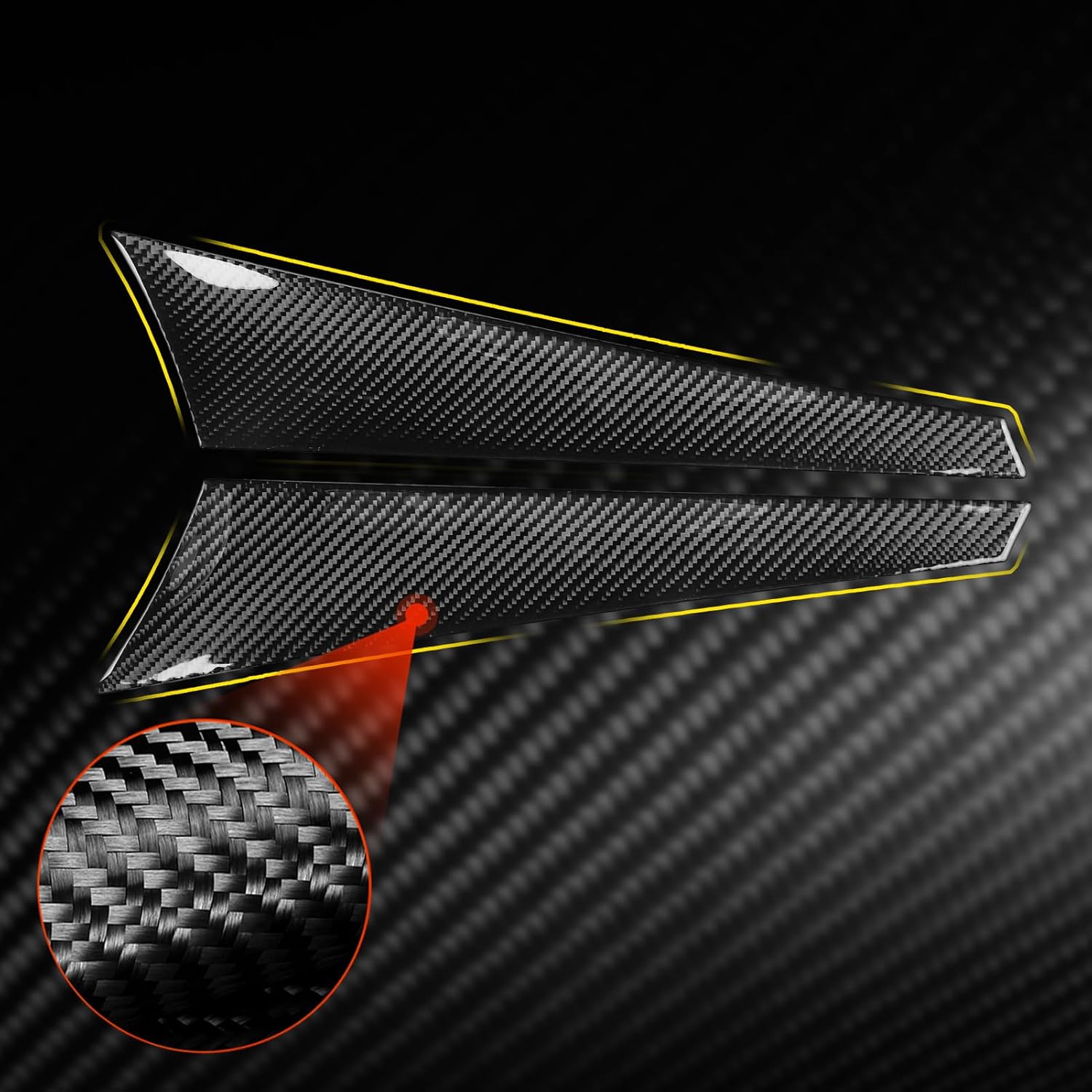 Car Carbon Fiber Accessories Rear Fender 2pcs Protective Cover Anti-Scratch Sticker Compatible with BMW 8 Series 2019 2020 2021 2022 (2-Door)